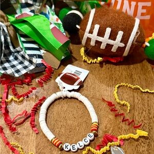 Travis Kelce KC Chiefs “Home game” Beaded Bracelet